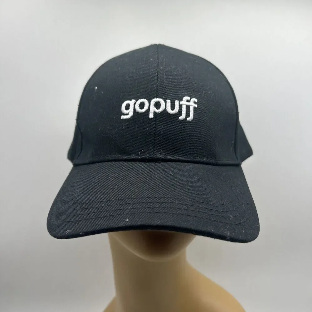 Go Puff Hat Cap Black Unisex Embroidered‎ Adjustable Trap Baseball